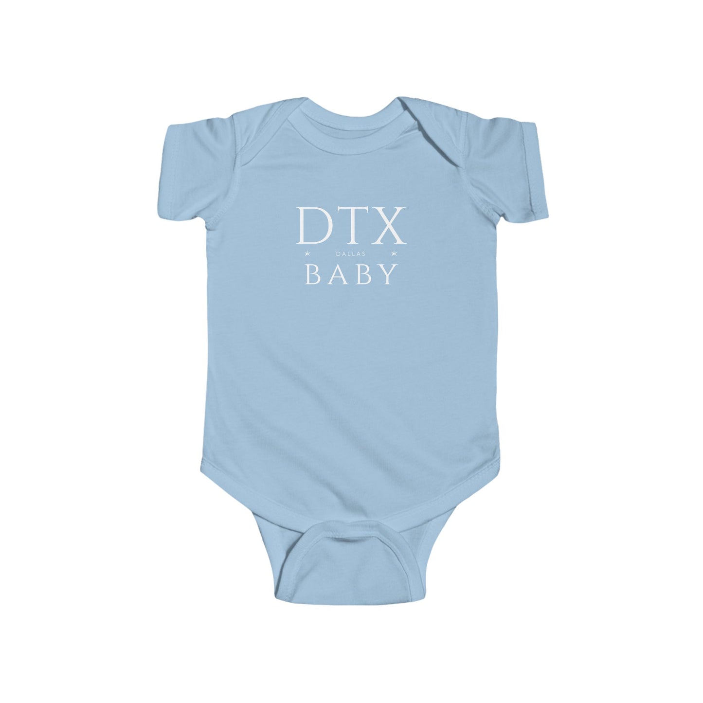 Dallas Baby Bodysuit - Stylish DTX City Abbreviation Onesie | Texas Baby