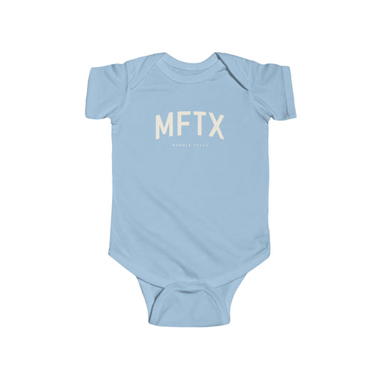 Marble Falls Baby Onesie - MFTX - Texas | Unisex - Collegiate Design
