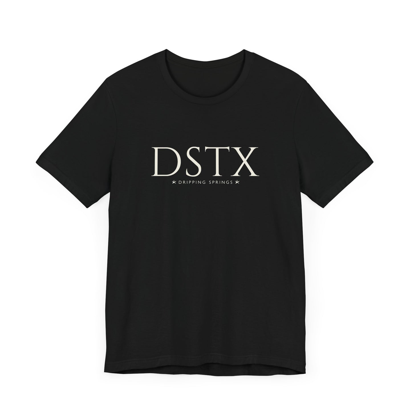 Dripping Springs T-Shirt - DSTX City Abbreviation Tee - Minimalist Shirt | Texas Stars
