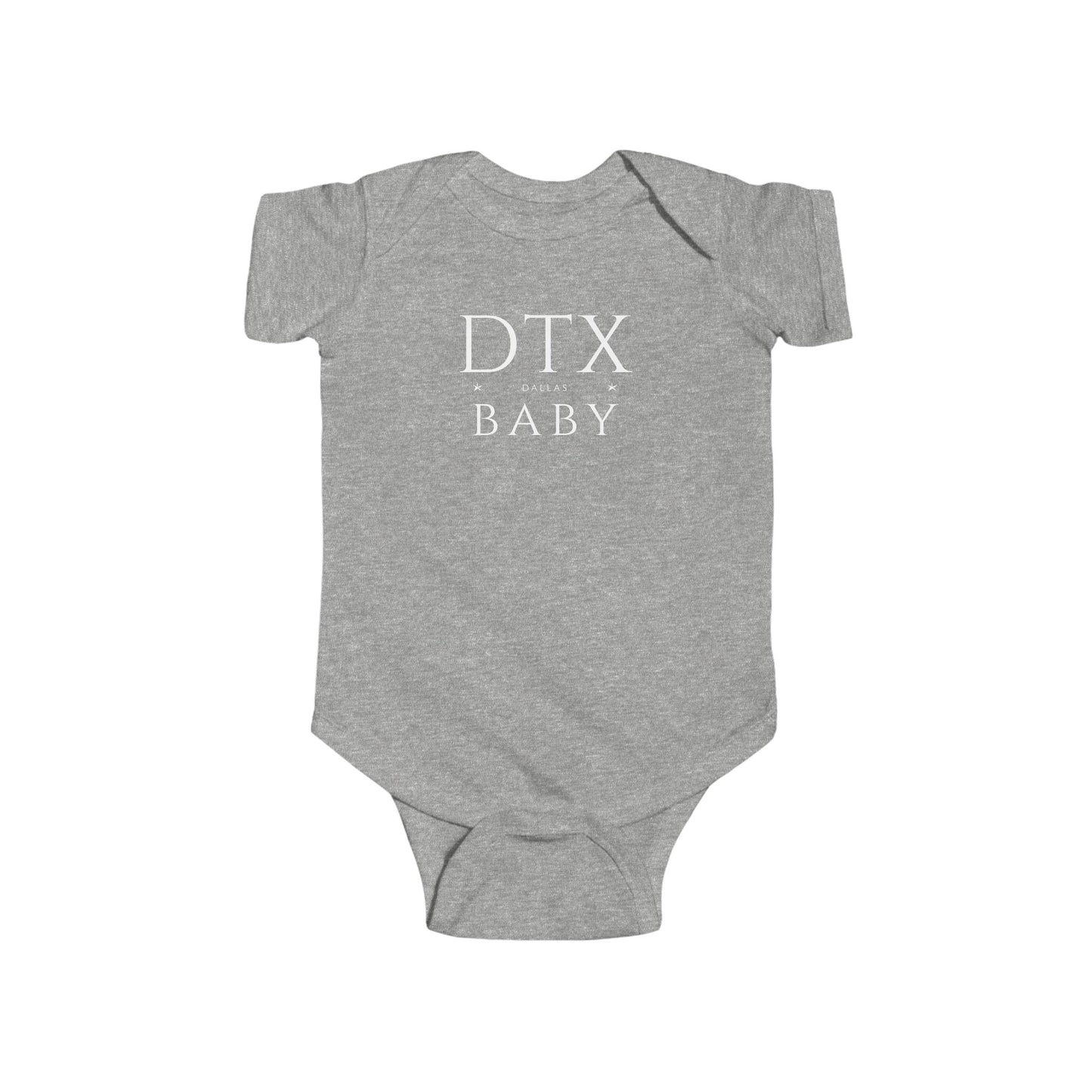 Dallas Baby Bodysuit - Stylish DTX City Abbreviation Onesie | Texas Baby