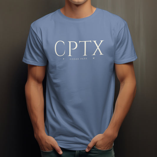 Cedar Park T-Shirt - CPTX City Abbreviation Tee - Minimalist Shirt | Texas Stars