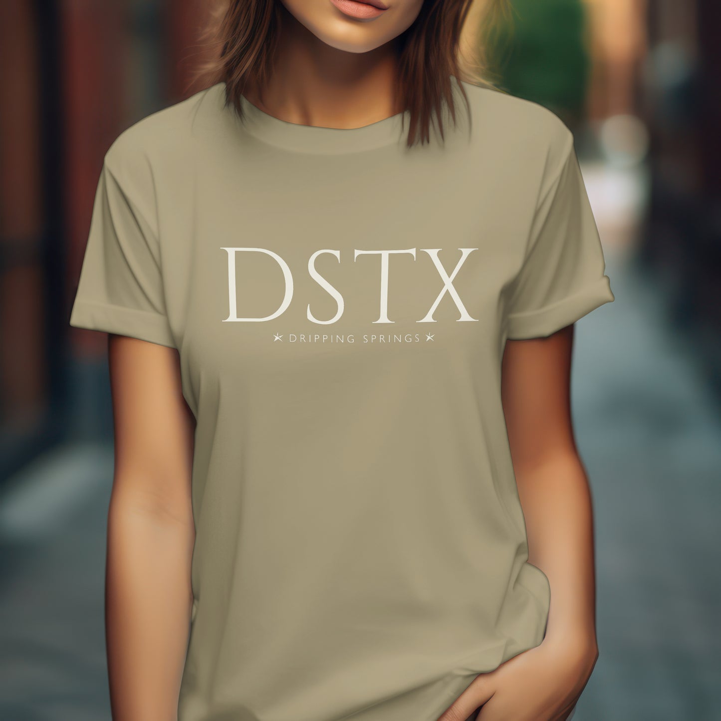 Dripping Springs T-Shirt - DSTX City Abbreviation Tee - Minimalist Shirt | Texas Stars
