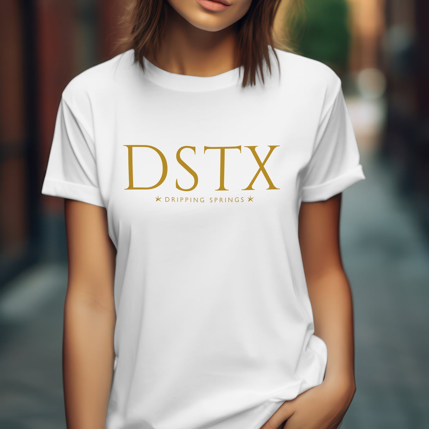 Dripping Springs T-Shirt - DSTX City Abbreviation Tee - Minimalist Shirt | Texas Stars
