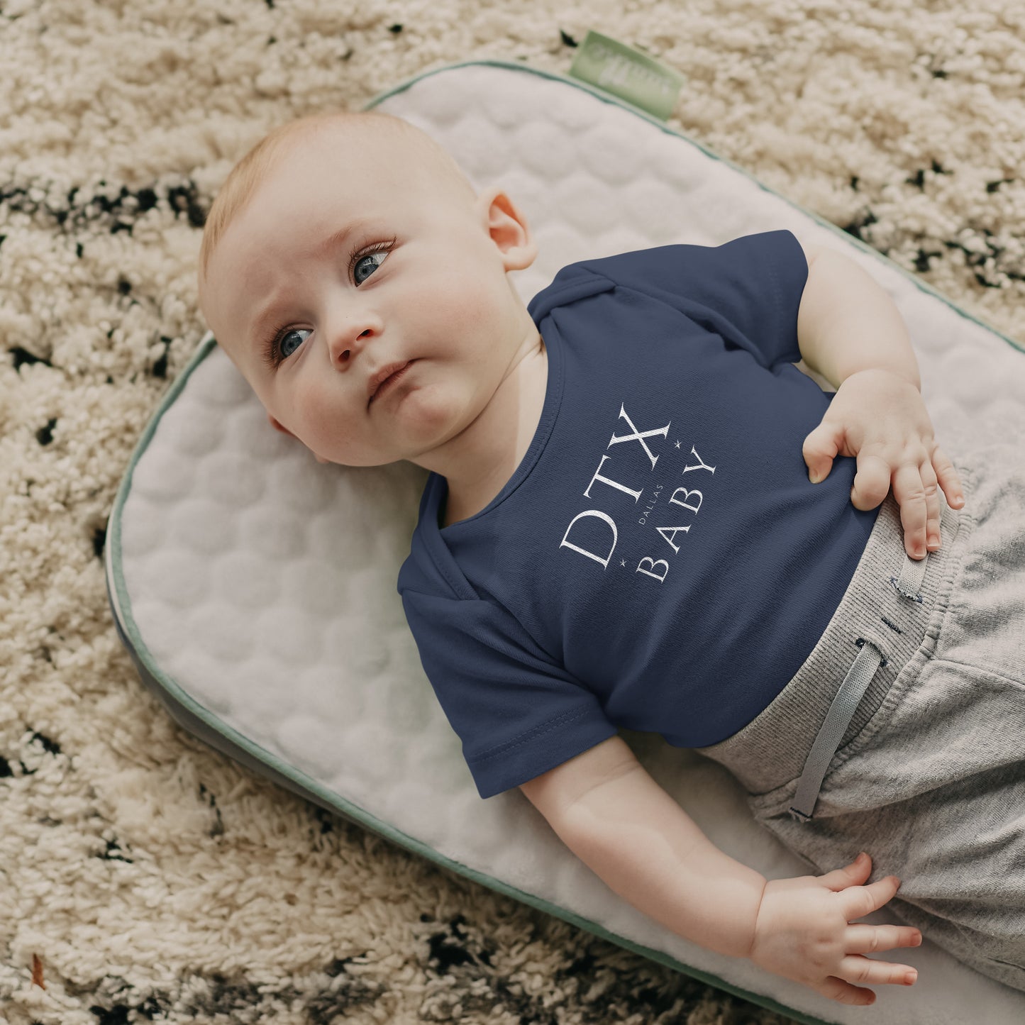 Dallas Baby Bodysuit - Stylish DTX City Abbreviation Onesie | Texas Baby