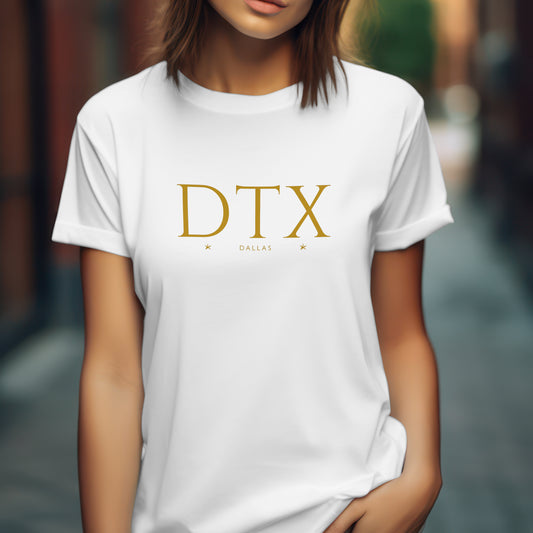 Dallas T-Shirt - DTX City Abbreviation Tee - Minimalist Shirt | Texas Stars