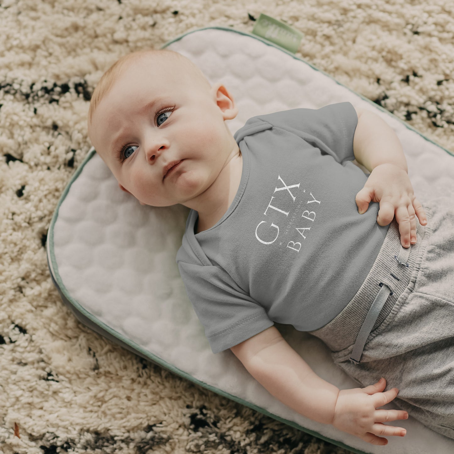 Georgetown Baby Bodysuit - Stylish GTX City Abbreviation Onesie | Texas Baby