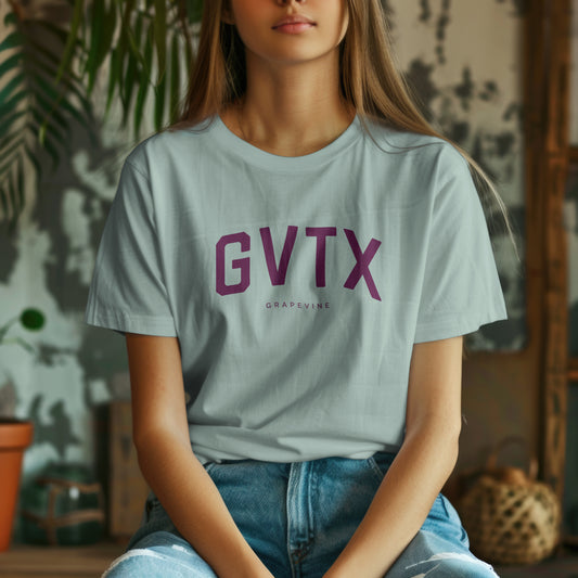 Grapevine T-Shirt - GVTX City Abbreviation Tee - Texas Shirt | Collegiate