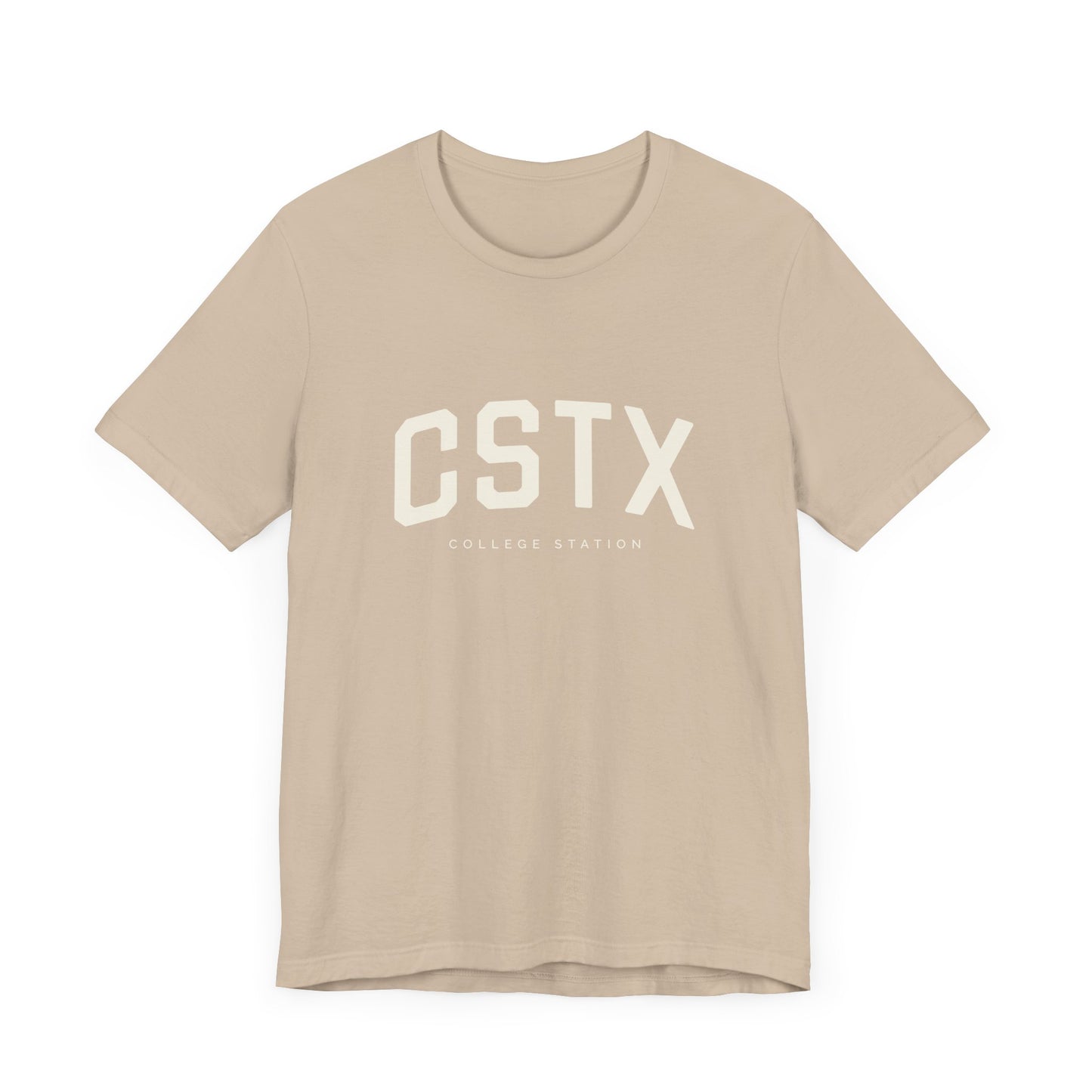 CSTX T-Shirt - College Station, Texas - Unisex Jersey Short Sleeve T-Shirt - Collegiate