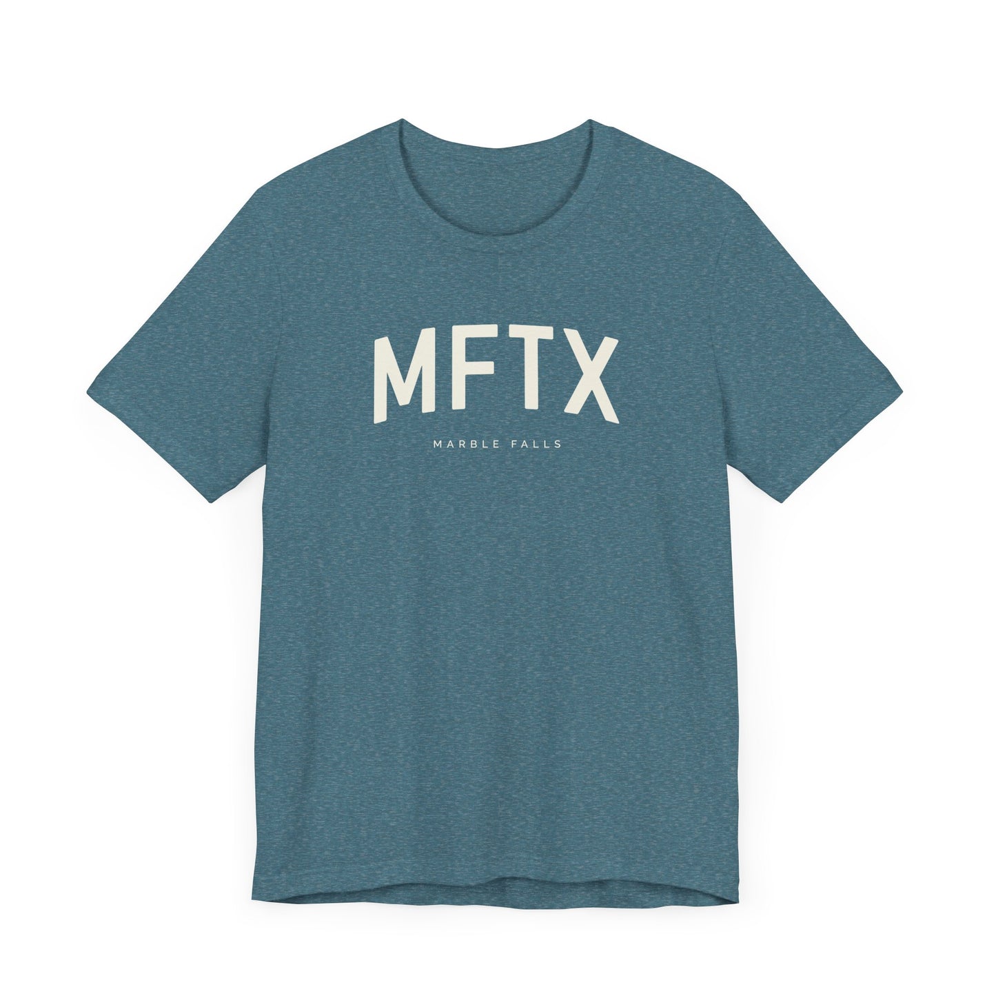 Marble Falls T-Shirt - MFTX City Abbreviation Tee – Texas Shirt | Collegiate