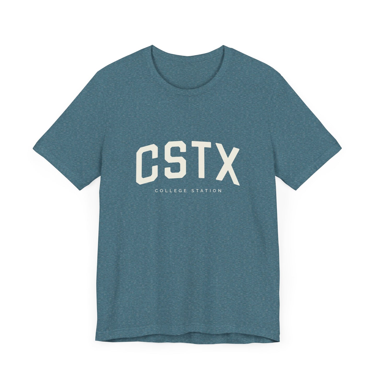 CSTX T-Shirt - College Station, Texas - Unisex Jersey Short Sleeve T-Shirt - Collegiate