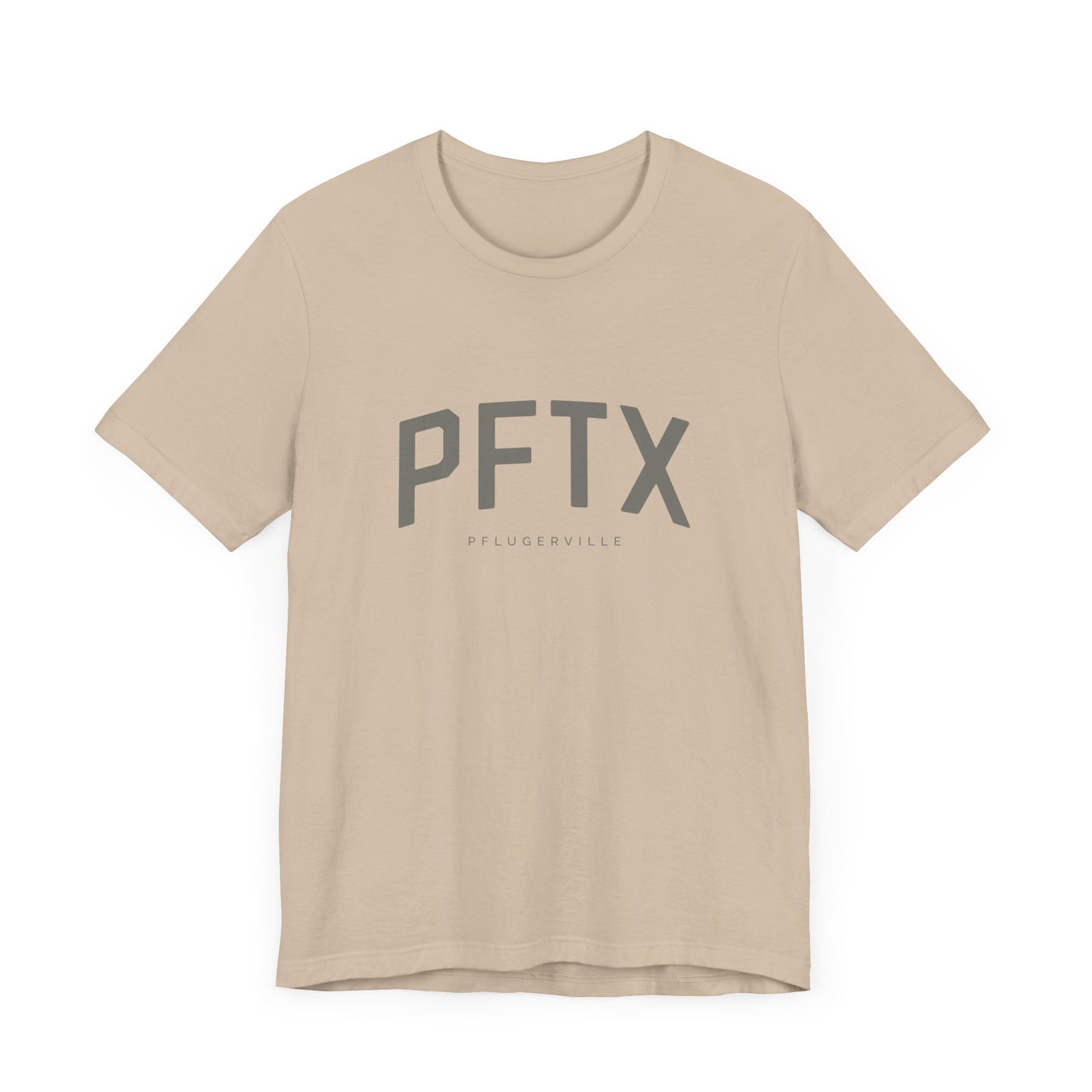 PFTX T-Shirt - Pflugerville, Texas - Unisex Jersey Short Sleeve Tee - Collegiate