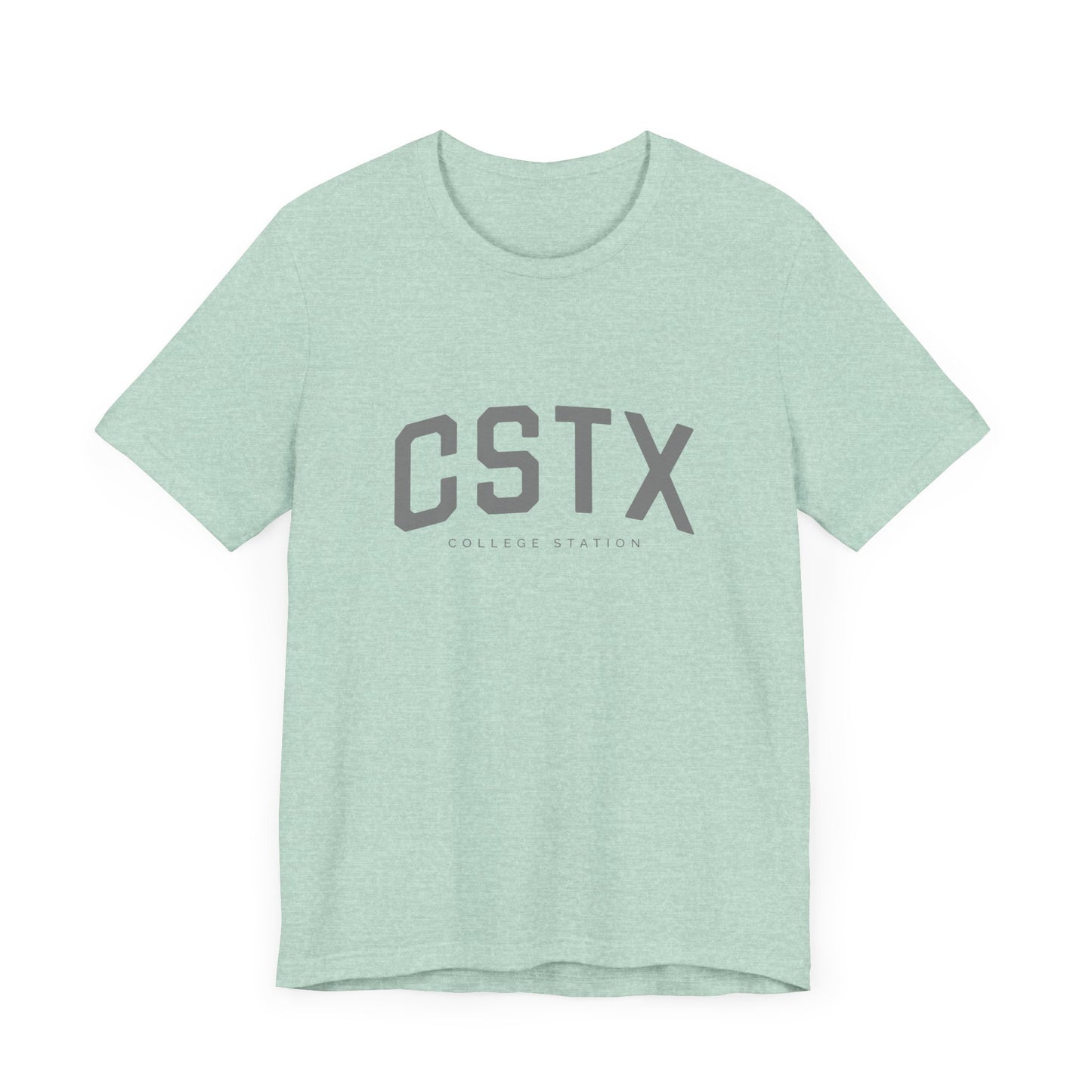 CSTX T-Shirt - College Station, Texas - Unisex Jersey Short Sleeve T-Shirt - Collegiate