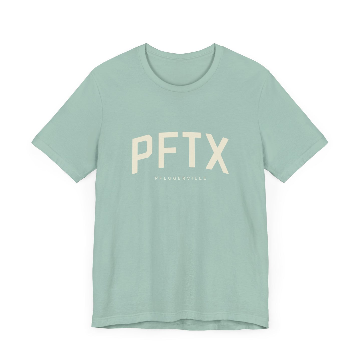 PFTX T-Shirt - Pflugerville, Texas - Unisex Jersey Short Sleeve Tee - Collegiate