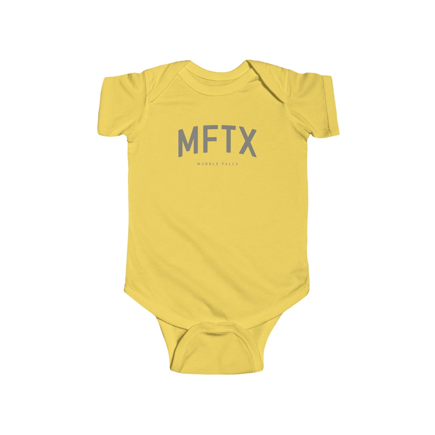 Marble Falls Baby Onesie - MFTX - Texas | Unisex - Collegiate Design