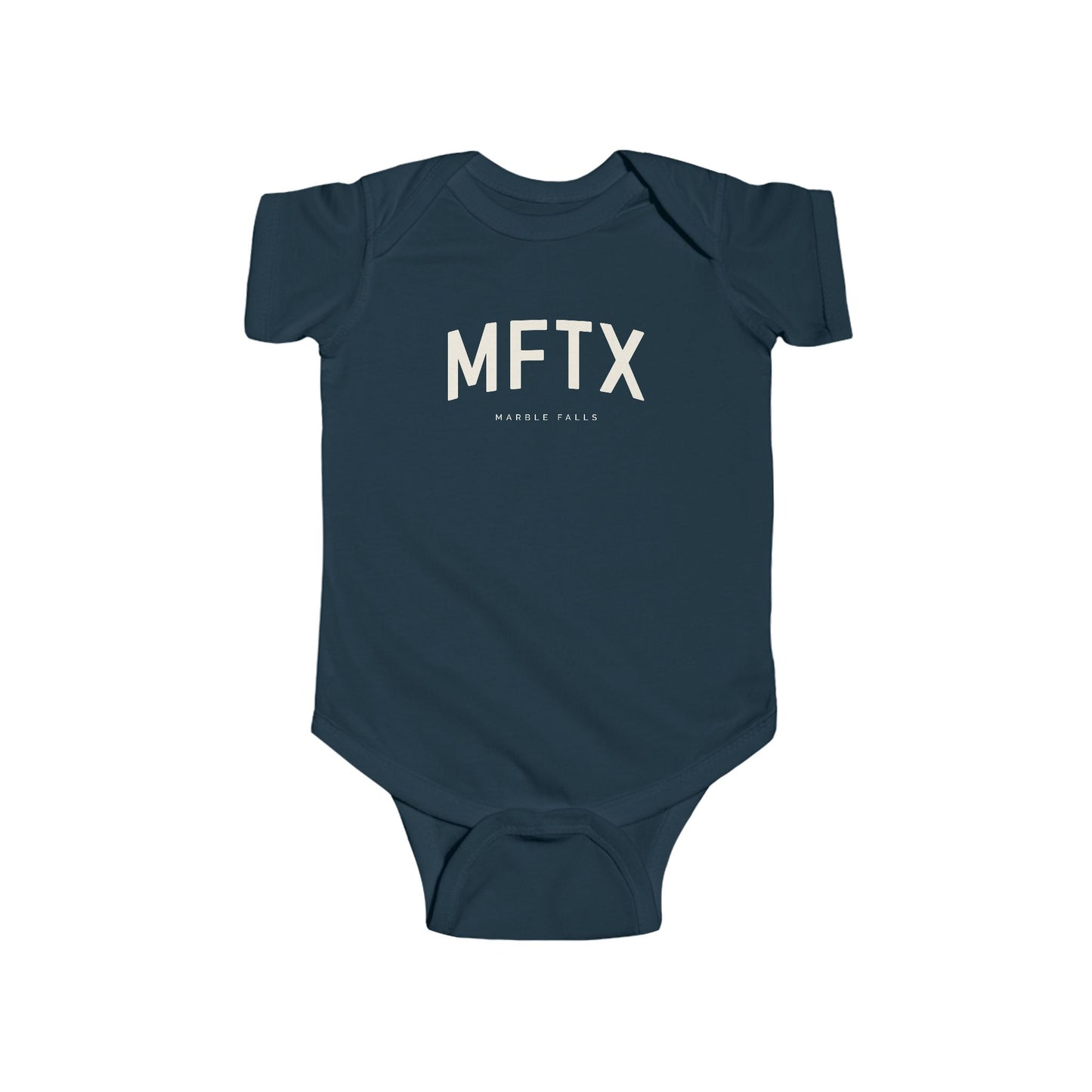Marble Falls Baby Onesie - MFTX - Texas | Unisex - Collegiate Design
