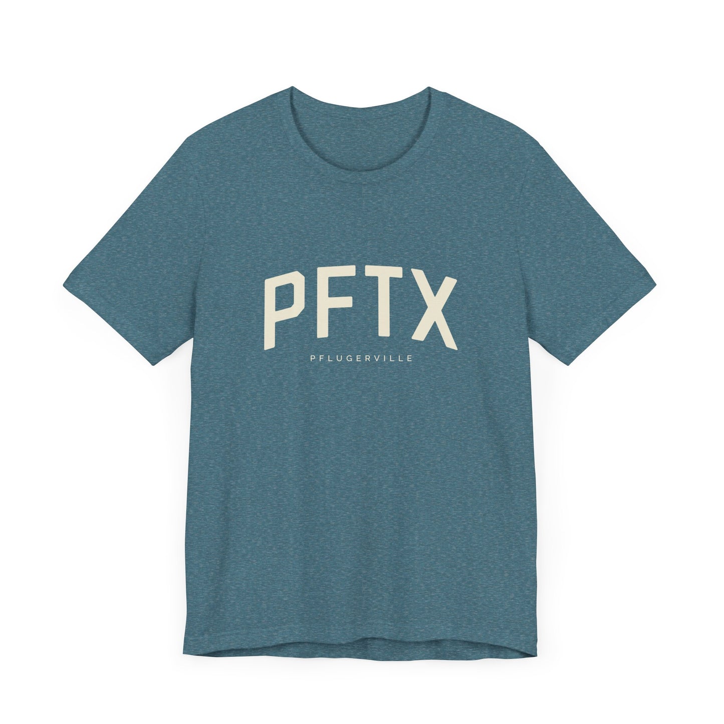 PFTX T-Shirt - Pflugerville, Texas - Unisex Jersey Short Sleeve Tee - Collegiate