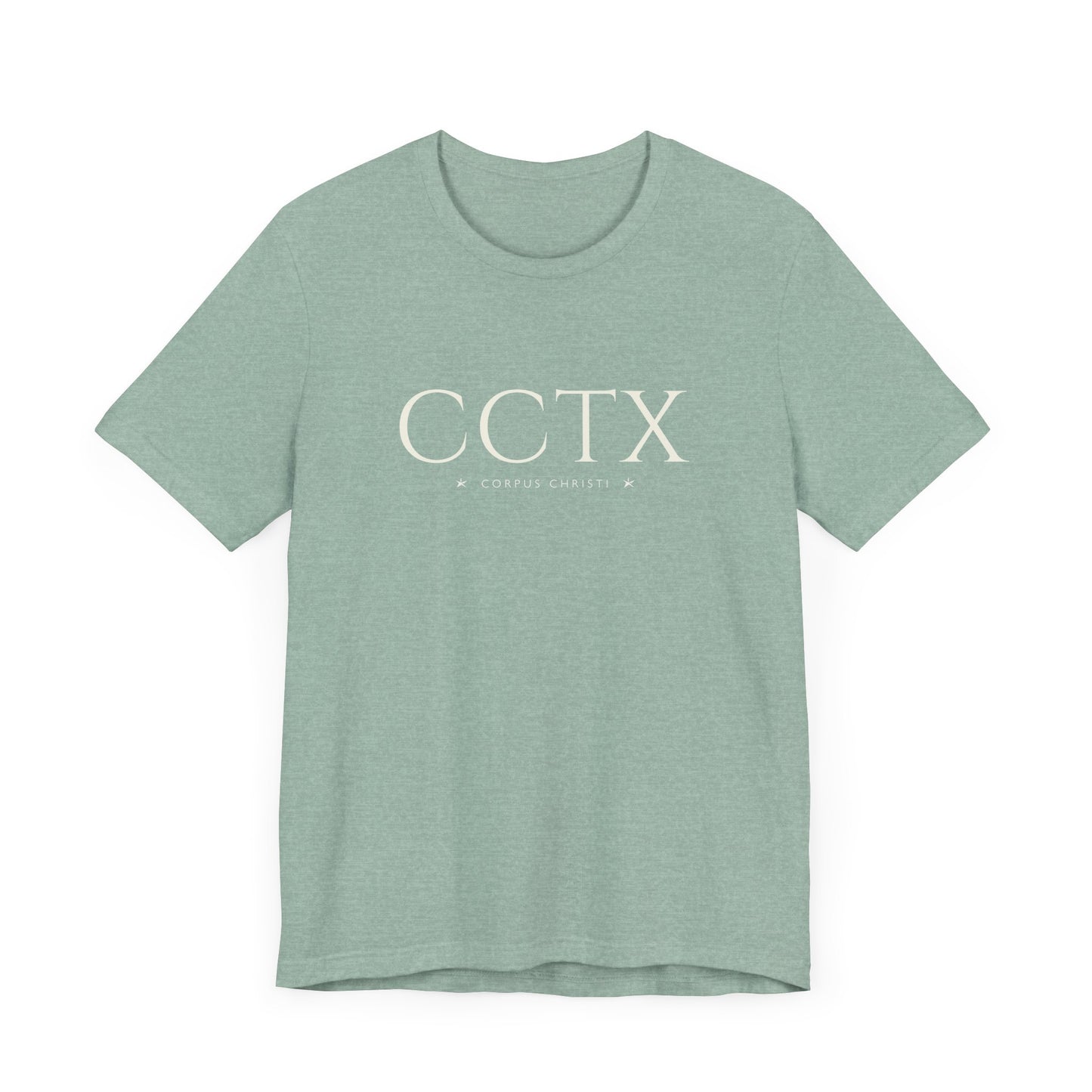 Corpus Christi T-Shirt - CCTX City Abbreviation Tee - Minimalist Shirt | Texas Stars