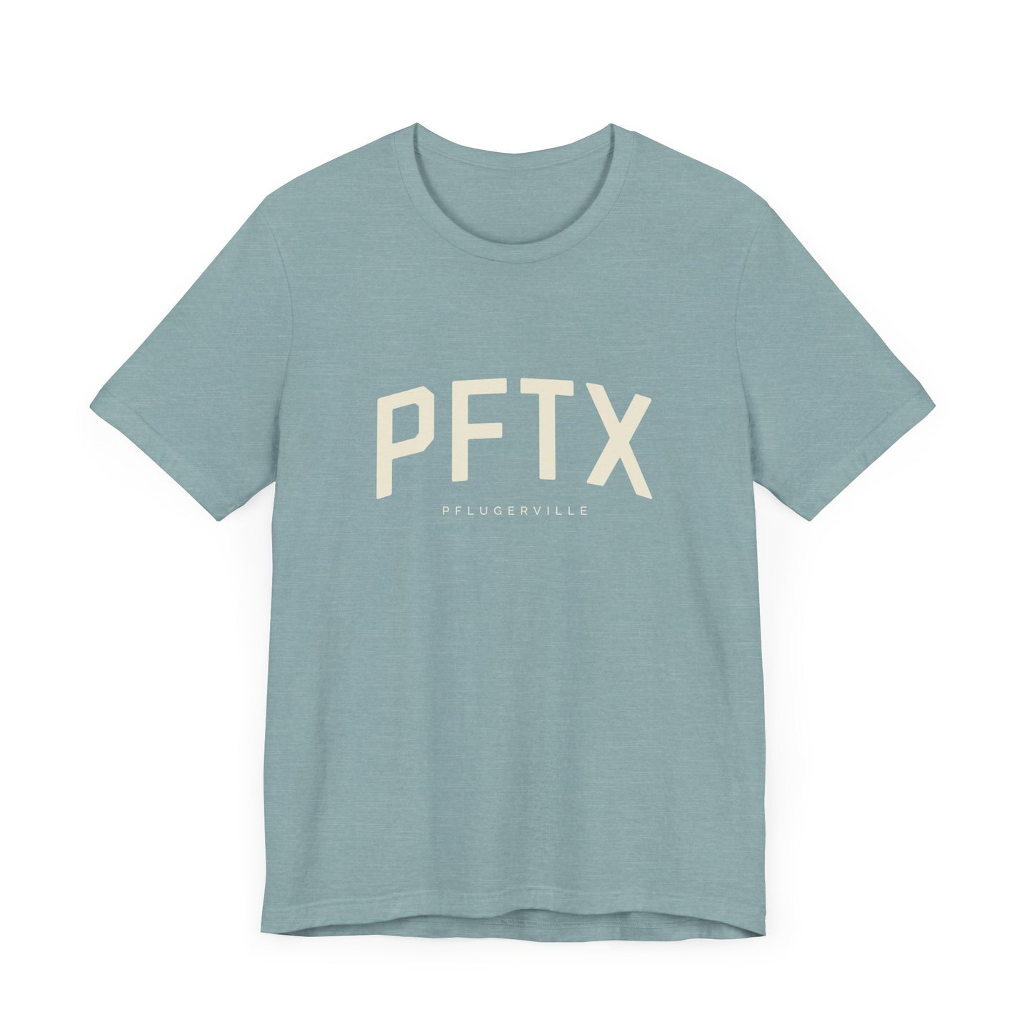 PFTX T-Shirt - Pflugerville, Texas - Unisex Jersey Short Sleeve Tee - Collegiate