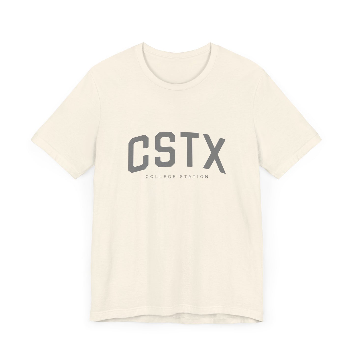 CSTX T-Shirt - College Station, Texas - Unisex Jersey Short Sleeve T-Shirt - Collegiate