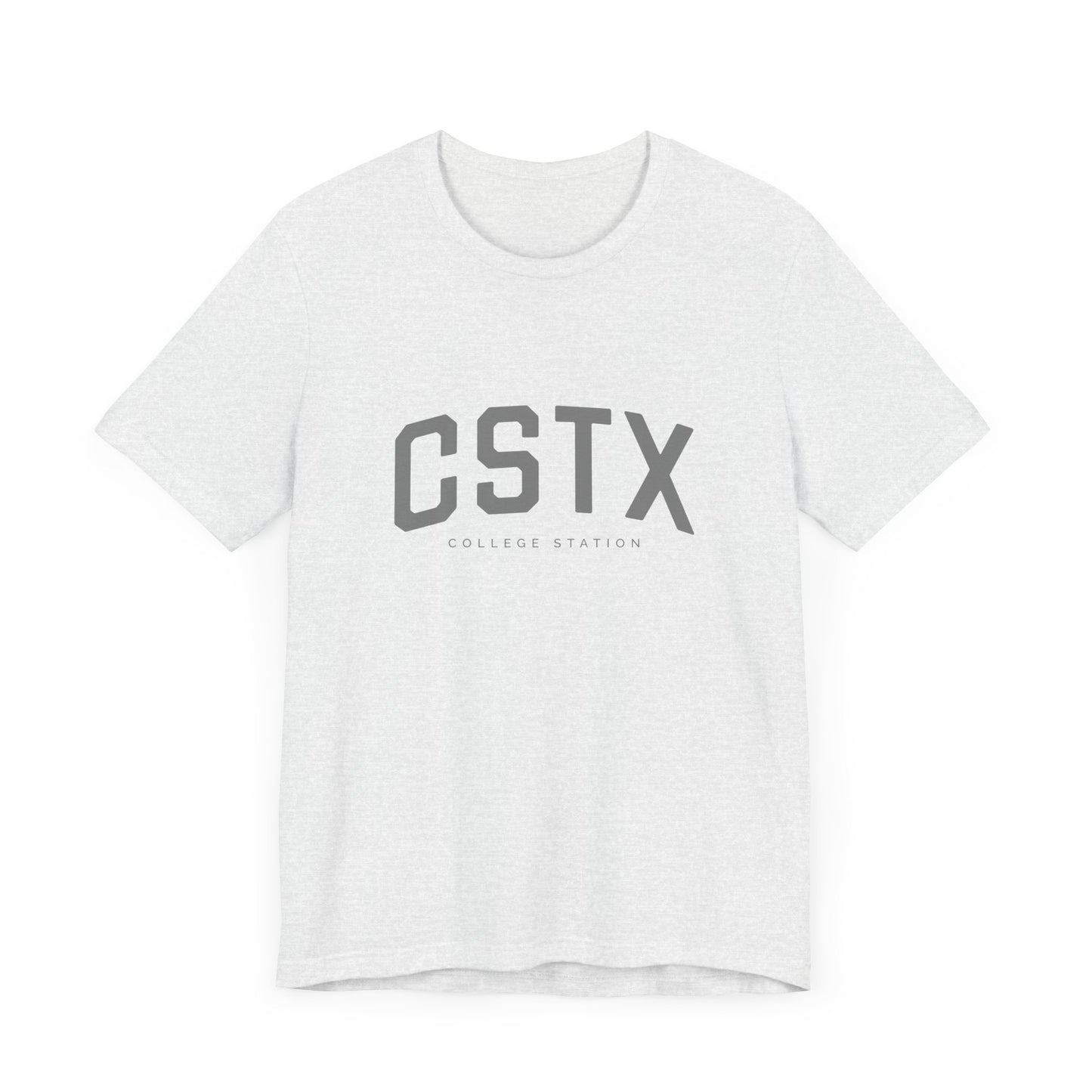 CSTX T-Shirt - College Station, Texas - Unisex Jersey Short Sleeve T-Shirt - Collegiate