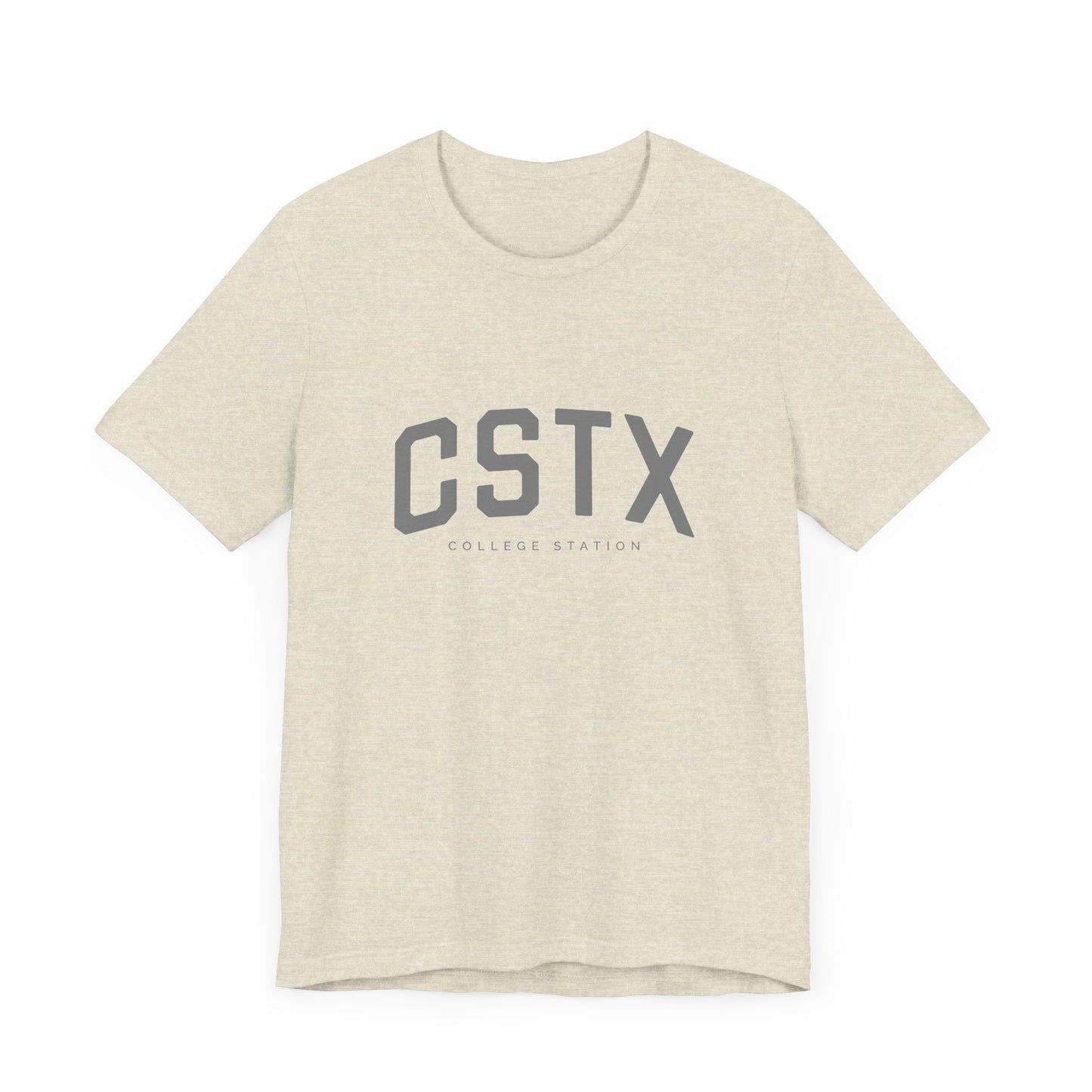 CSTX T-Shirt - College Station, Texas - Unisex Jersey Short Sleeve T-Shirt - Collegiate