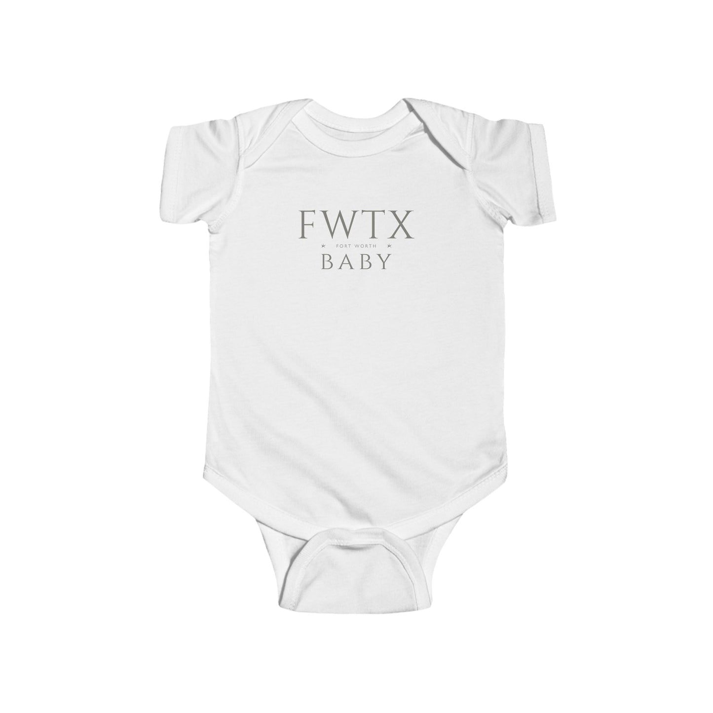 Fort Worth Baby Bodysuit - Stylish FWTX City Abbreviation Onesie | Texas Baby