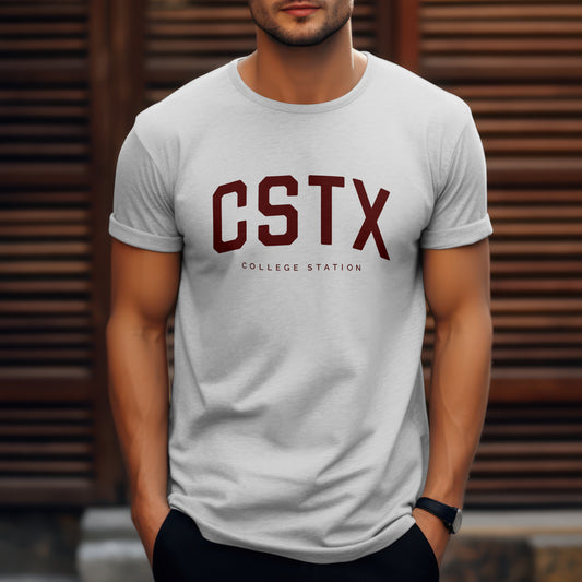 College Station T-Shirt - CSTX City Abbreviation Tee – Texas Shirt | Collegiate