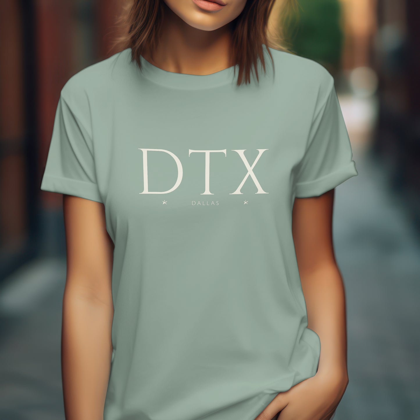 Dallas T-Shirt - DTX City Abbreviation Tee - Minimalist Shirt | Texas Stars