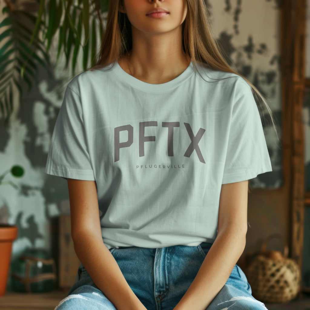 PFTX T-Shirt - Pflugerville, Texas - Unisex Jersey Short Sleeve Tee - Collegiate